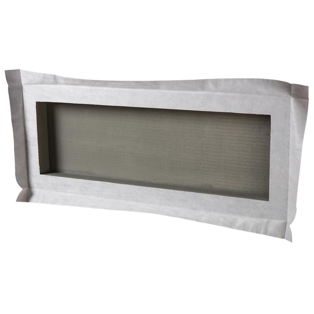 Nicchia Doccia Da Incasso In Acciaio Inox 61x30,5 Cm - Mensola Da Bagno Senza Piastrelle - Acemiro