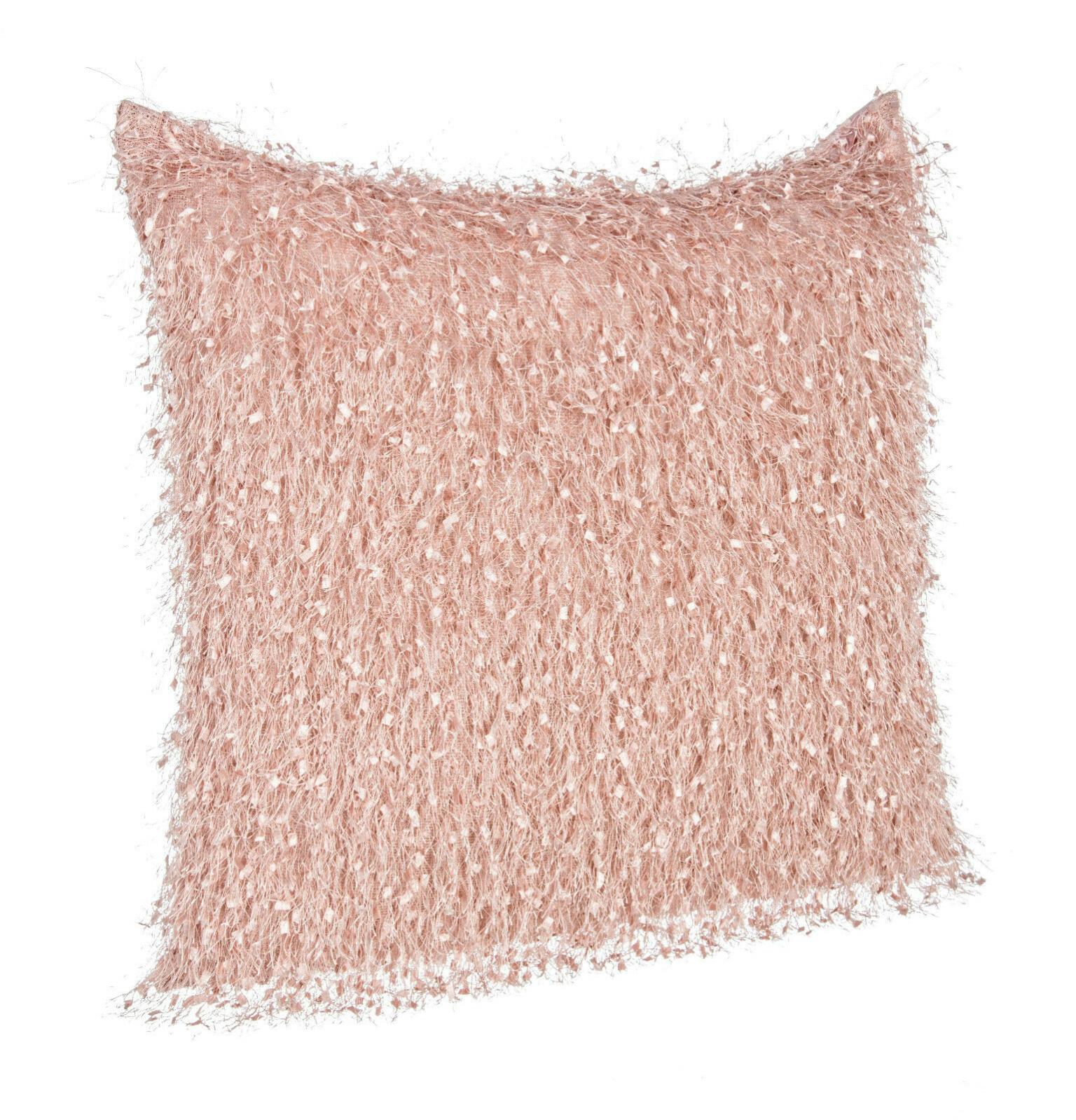 SeptCity Federe Cuscino Decorative 42x42 Cm - 2 Pezzi Raso Rosa Con Fiore 3D Romantico, Cuscini Divano