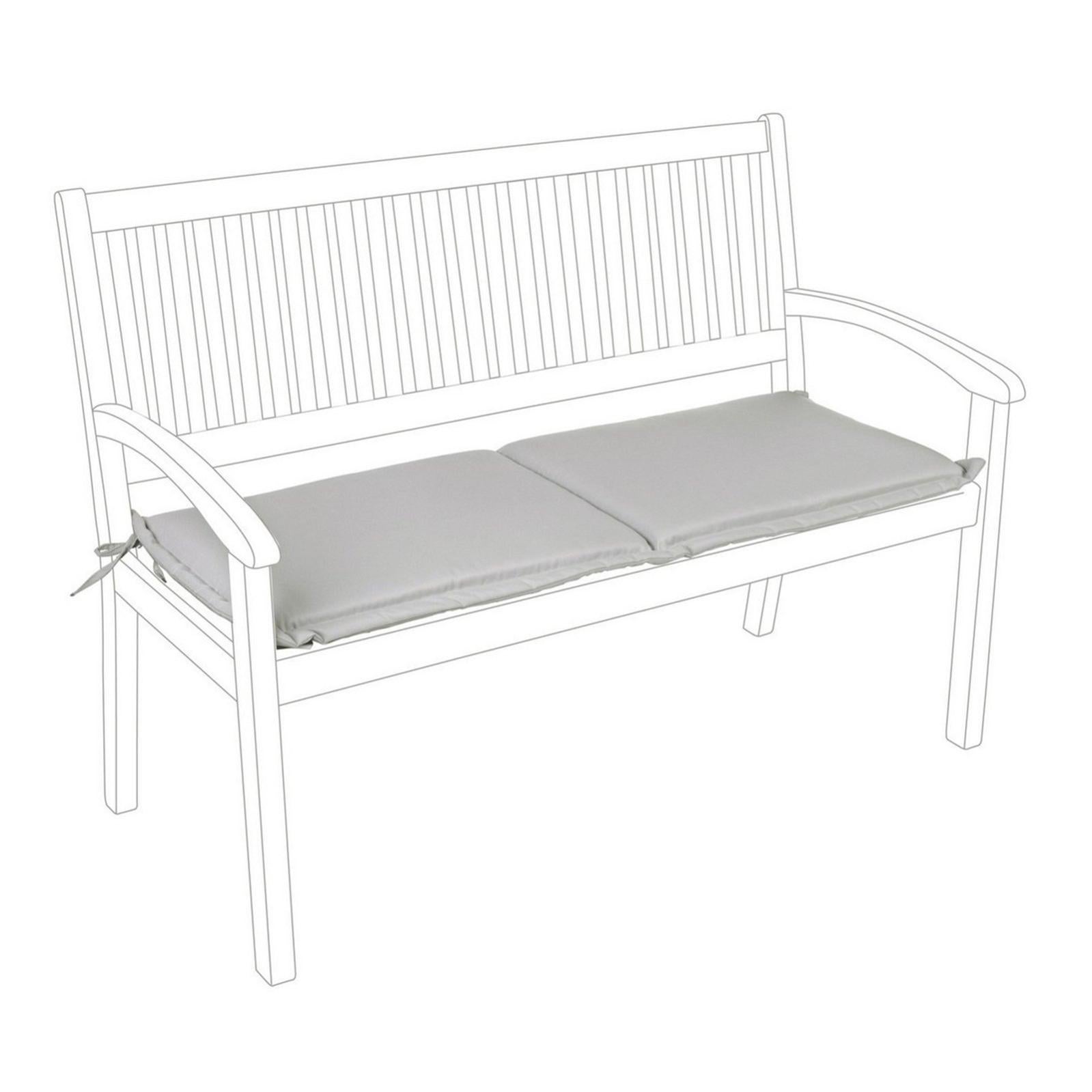 Cuscino Per Panca Da Giardino | Rettangolare Morbido 100x30 Cm | Lavabile Con Legacci Antiscivolo Per Esterno/Interno - 3