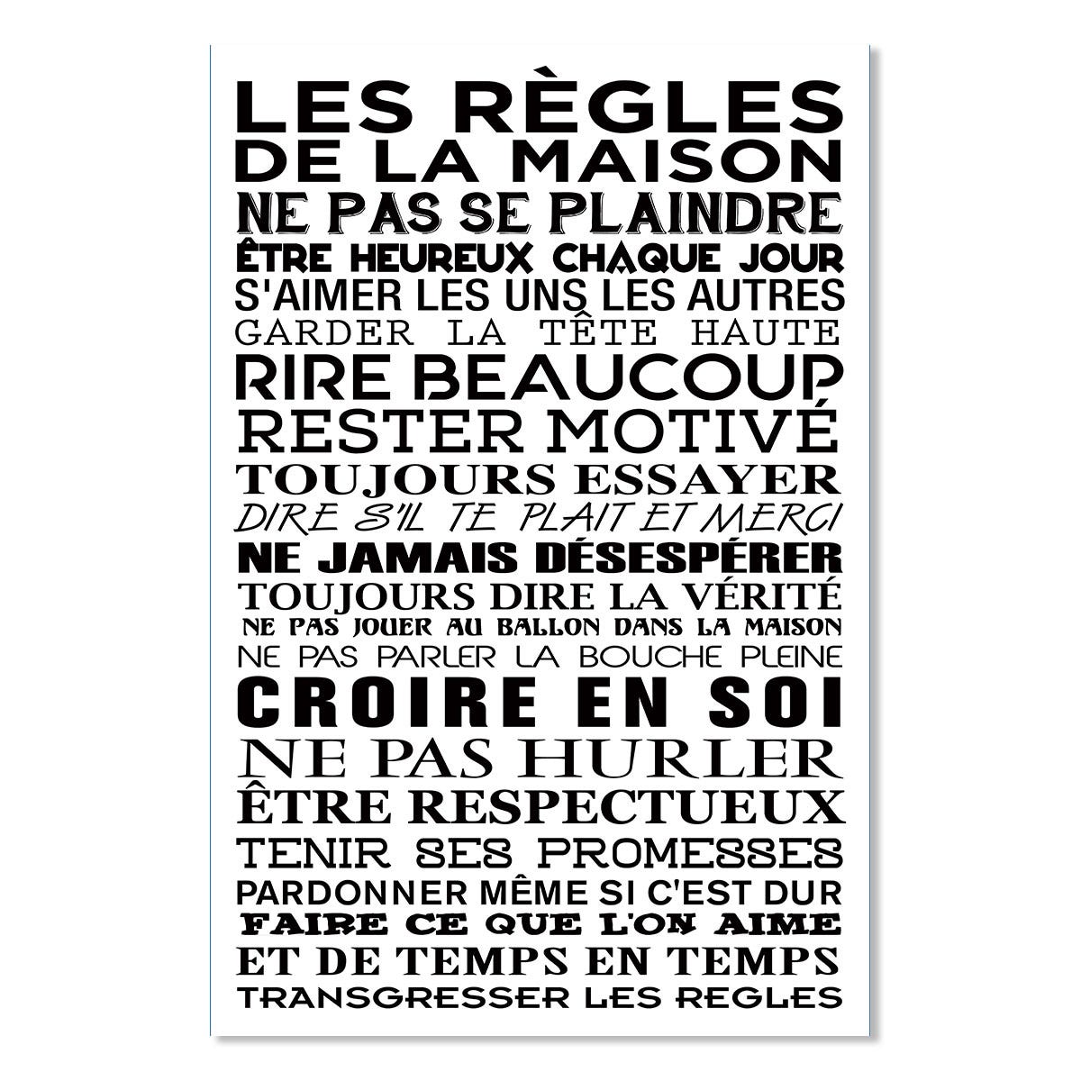 Affiche, Les règles des WC 1 - Affiche - 40x60cm - made in France
