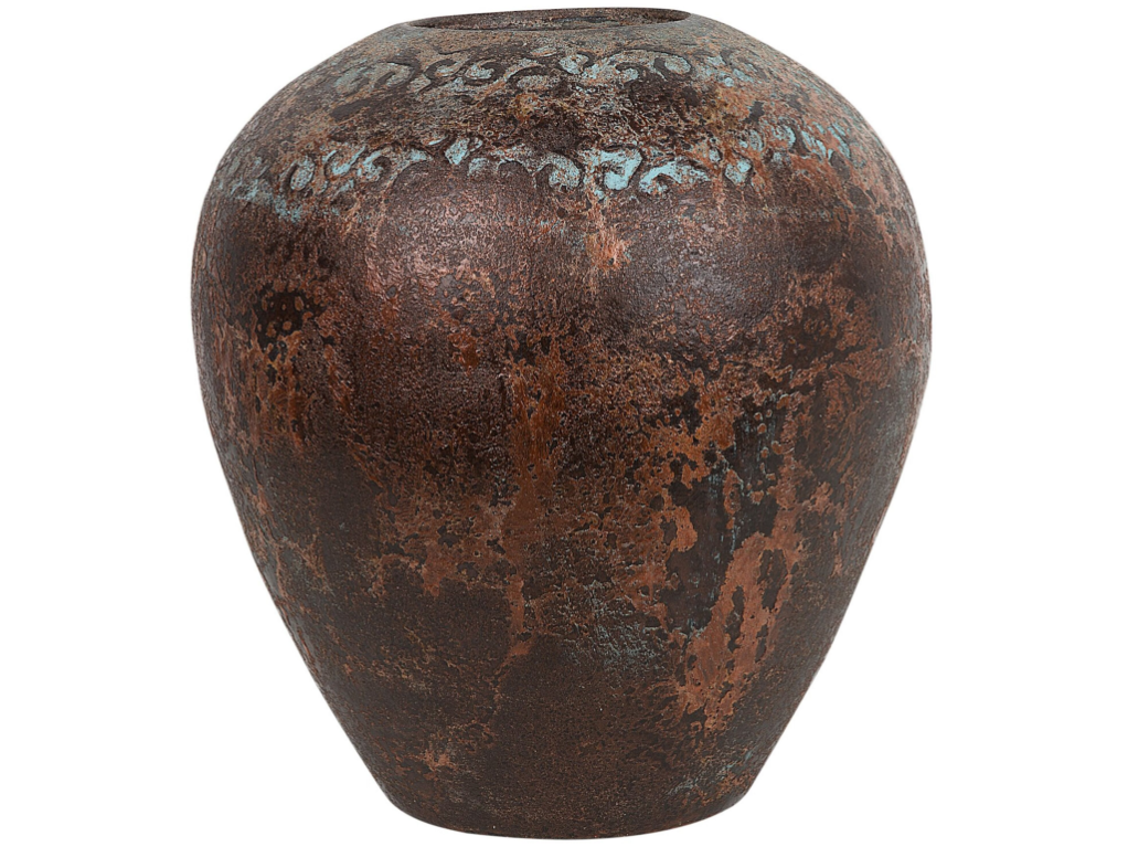 Vase - Home Deco Factory - Aster - Décoratif - élégant - Noir Et Cuivre - Maison