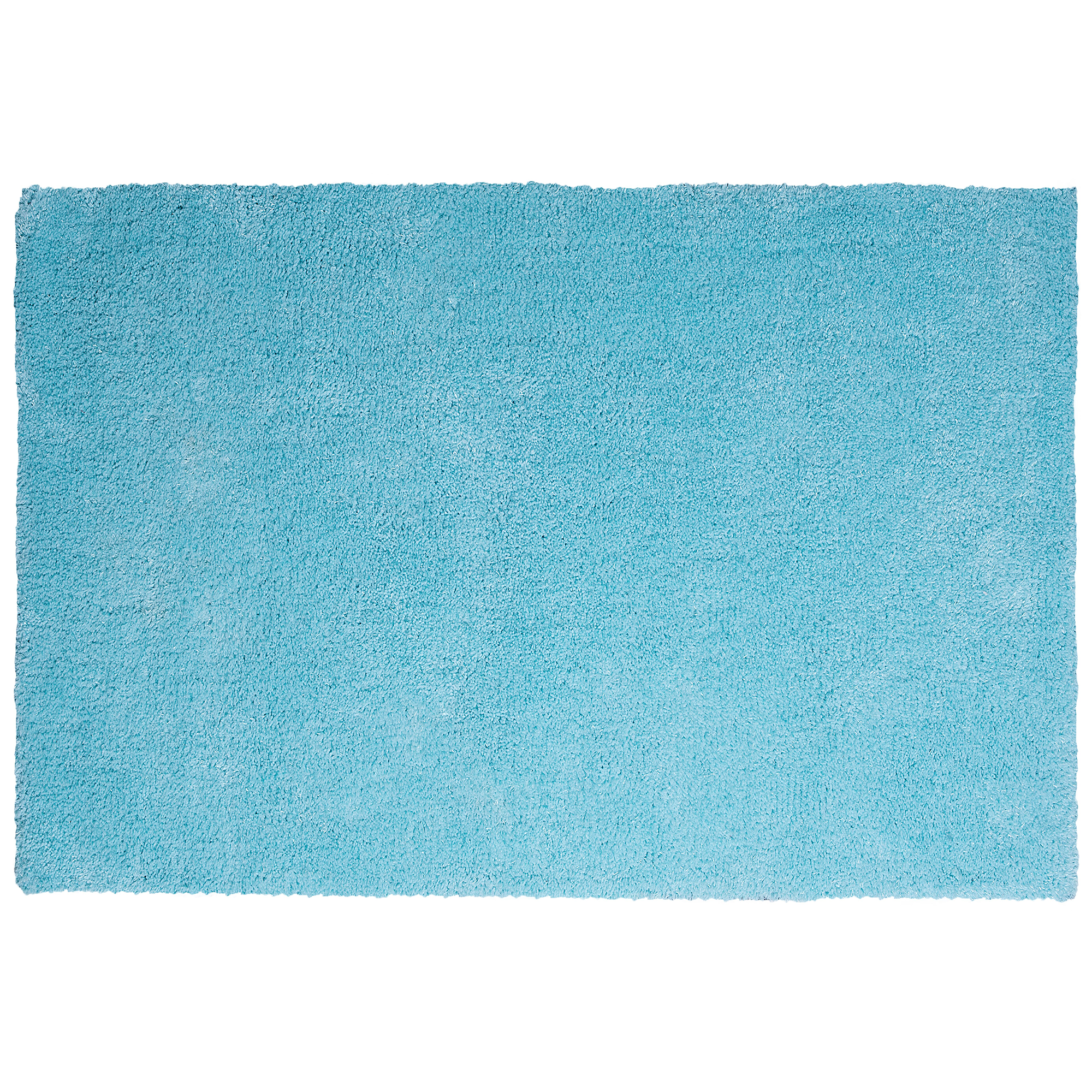 Alfombra de pelo largo azul claro 140 x 200 cm moderna Demre