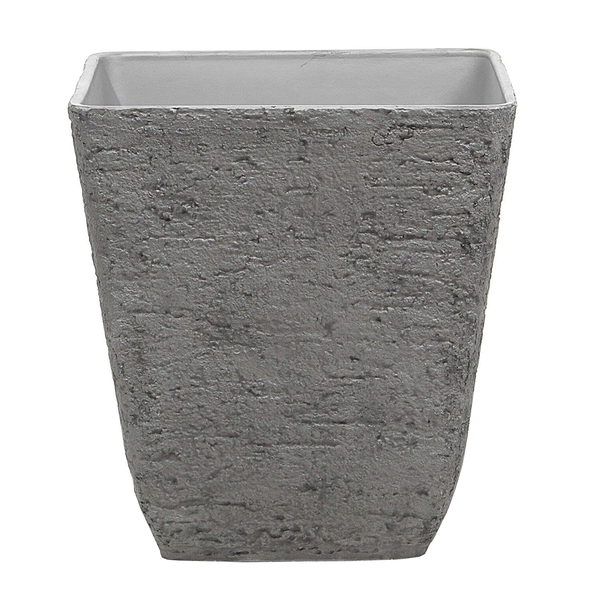 Vaso Quadrato Rotterdam 30 cm Grigio Ecopots Vaso Quadrato Rotterdam 30 cm Grigio Ecopots