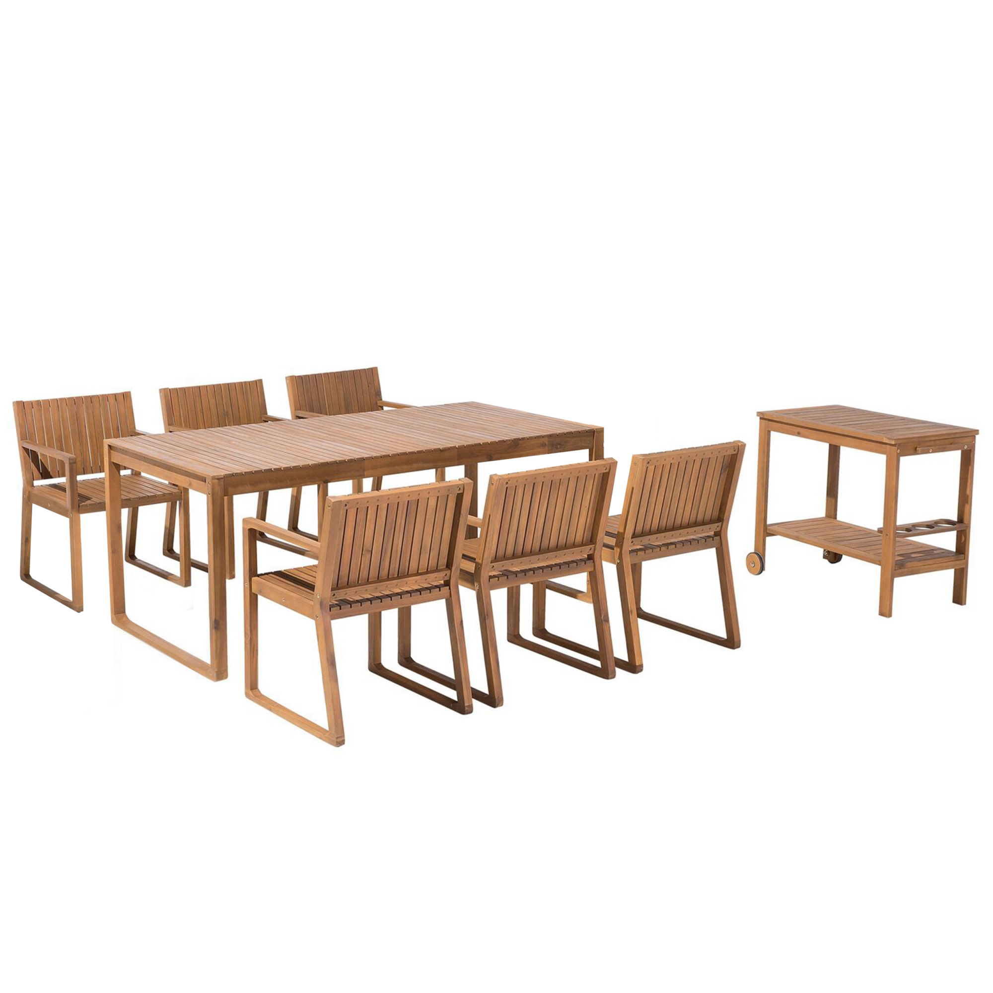 Ensemble Jardin 4 Places Style Industriel - Canapé 2 Places, 2 Fauteuils, Table Basse, En Métal Noir
