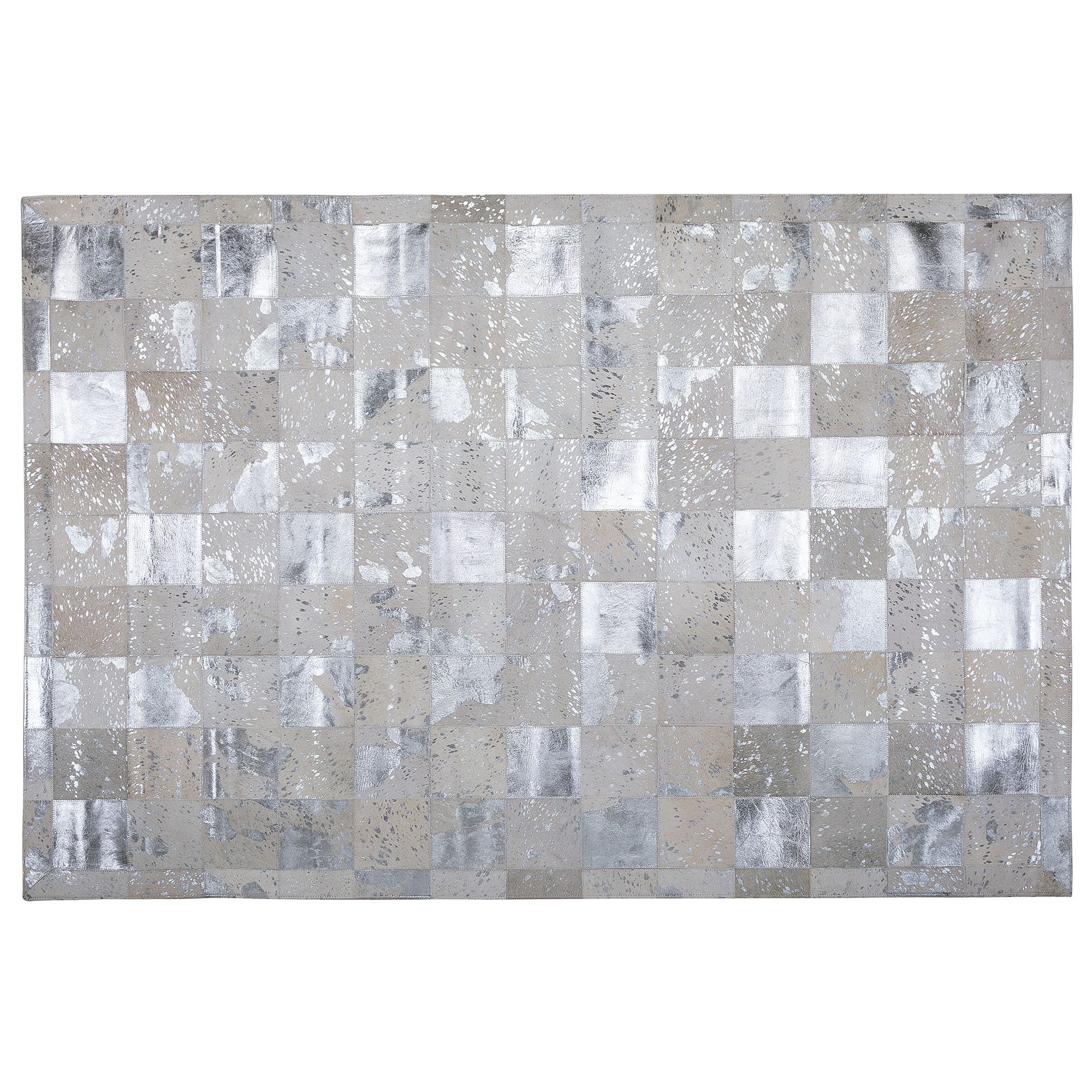 Tapis gris/beige 140 x 200 cm poil court EDREMIT