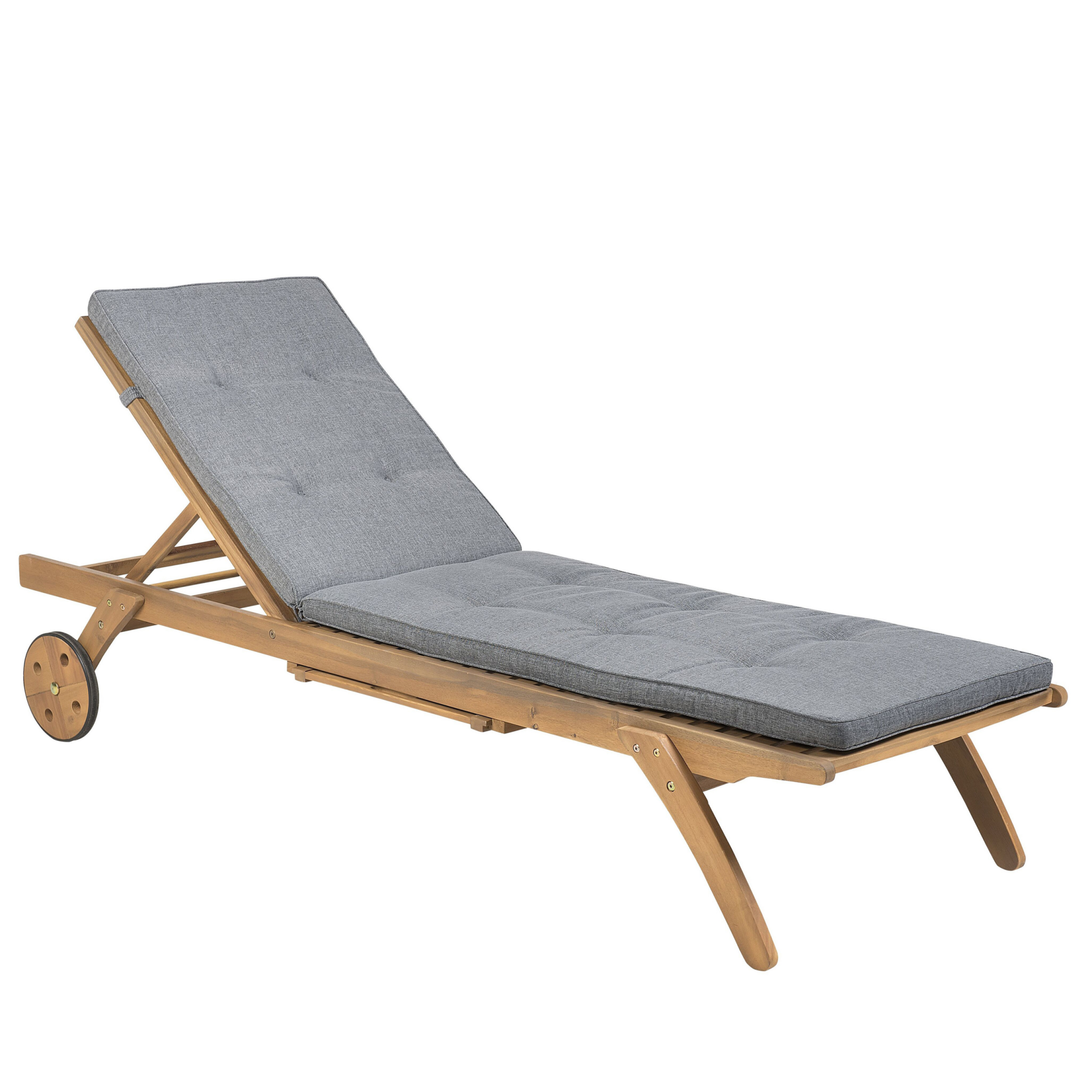 vidaXL Lettino Prendisole con Cuscino Nero 55x200x44 cm in Polyrattan