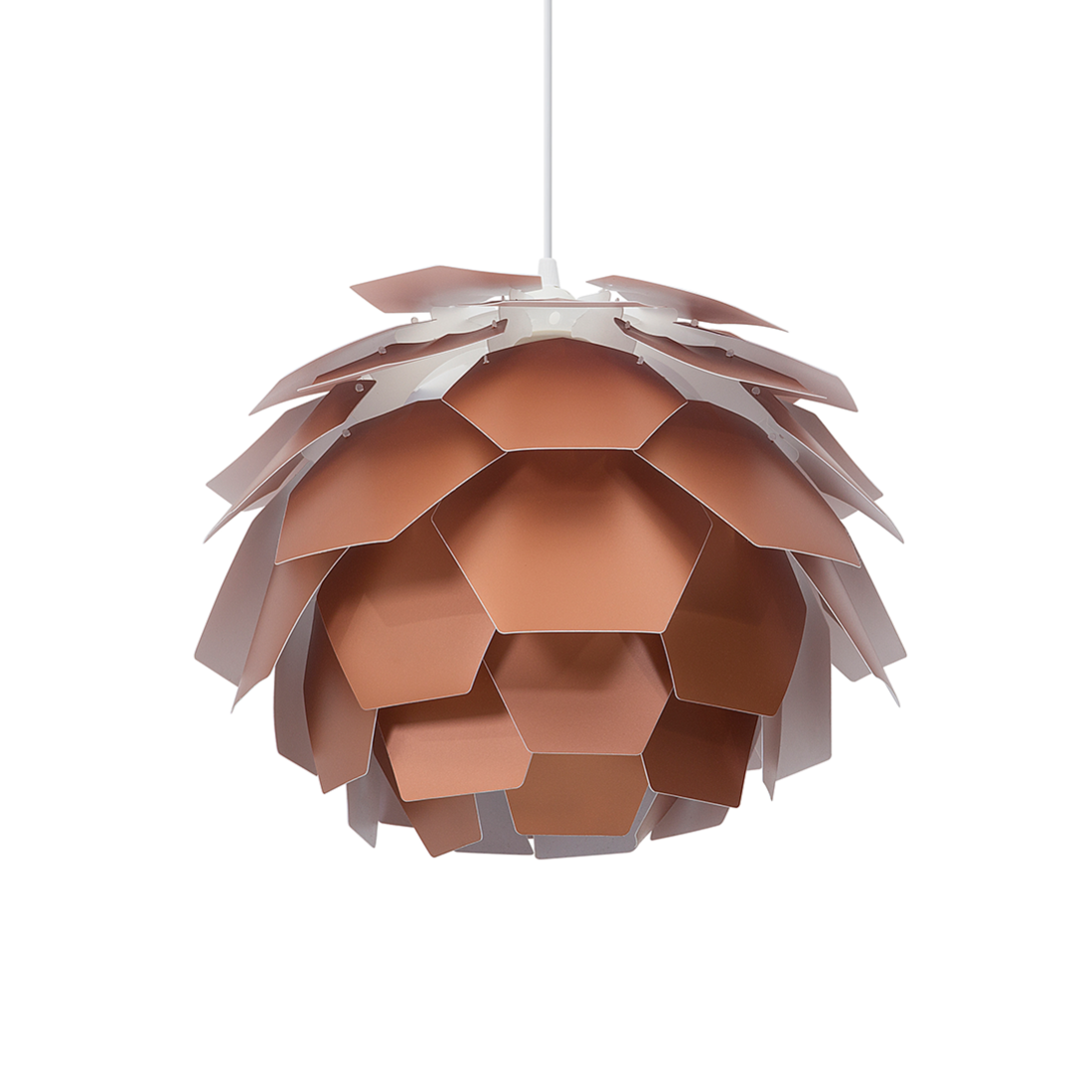 Lampada Da Soffitto Moderna Industriale In Metallo 20cm - Sospensione Con Paralume Bianco, Attacco E27, Per Cucina E Soggiorno