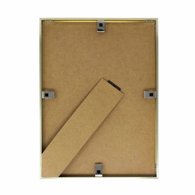 10 Certificat cadre A4, 21x29,7 cm, chêne avec bordure dorée