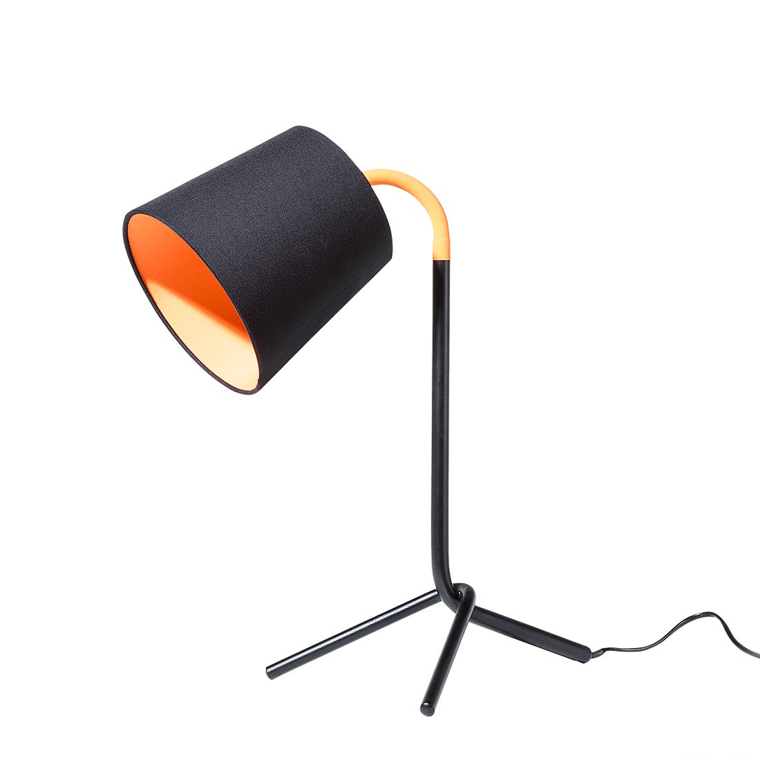 Lámpara de mesa negra moderna con carga inalámbrica - Facil