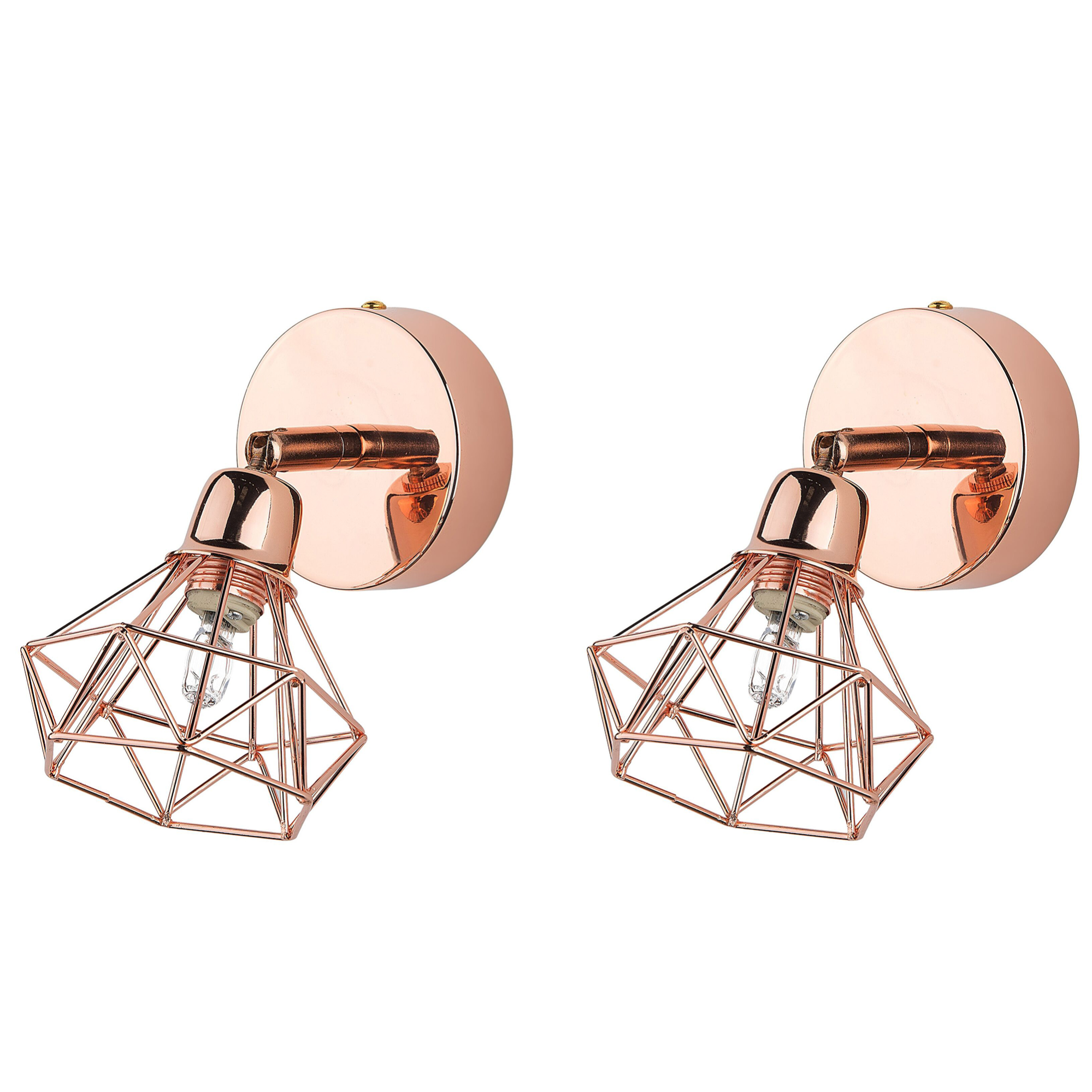 Set di 2 applique da parete in metallo rame ERMA Leroy Merlin