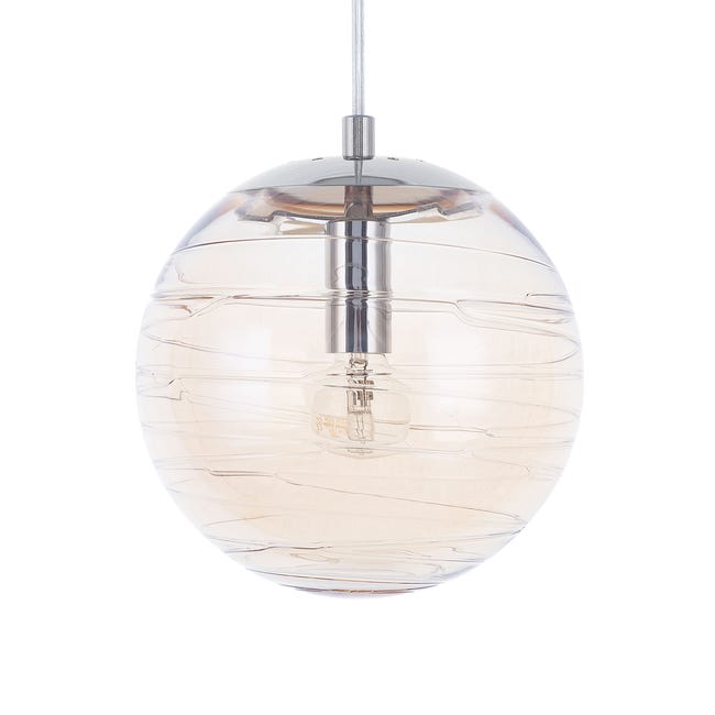 LEDKIA LIGHTING Lampada a Sospensione in Vetro Eloy Ambra E27 LEDKIA LIGHTING Lampada a Sospensione in Vetro Eloy Ambra E27