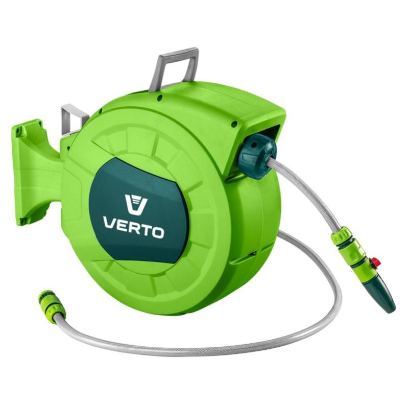HoseCoil Tubo Giardino Autoavvolgente 3/8 - 15 Metri, Verde, Per Camper E Barche, Riavvolgibile Compatto
