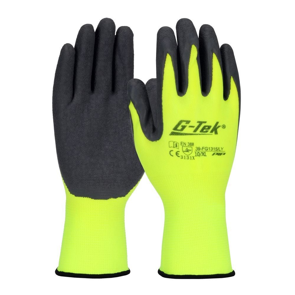 Gants De Manutention Tricotés Nylon G-TEK (lot De 12 Paires) Jaune 9 ...