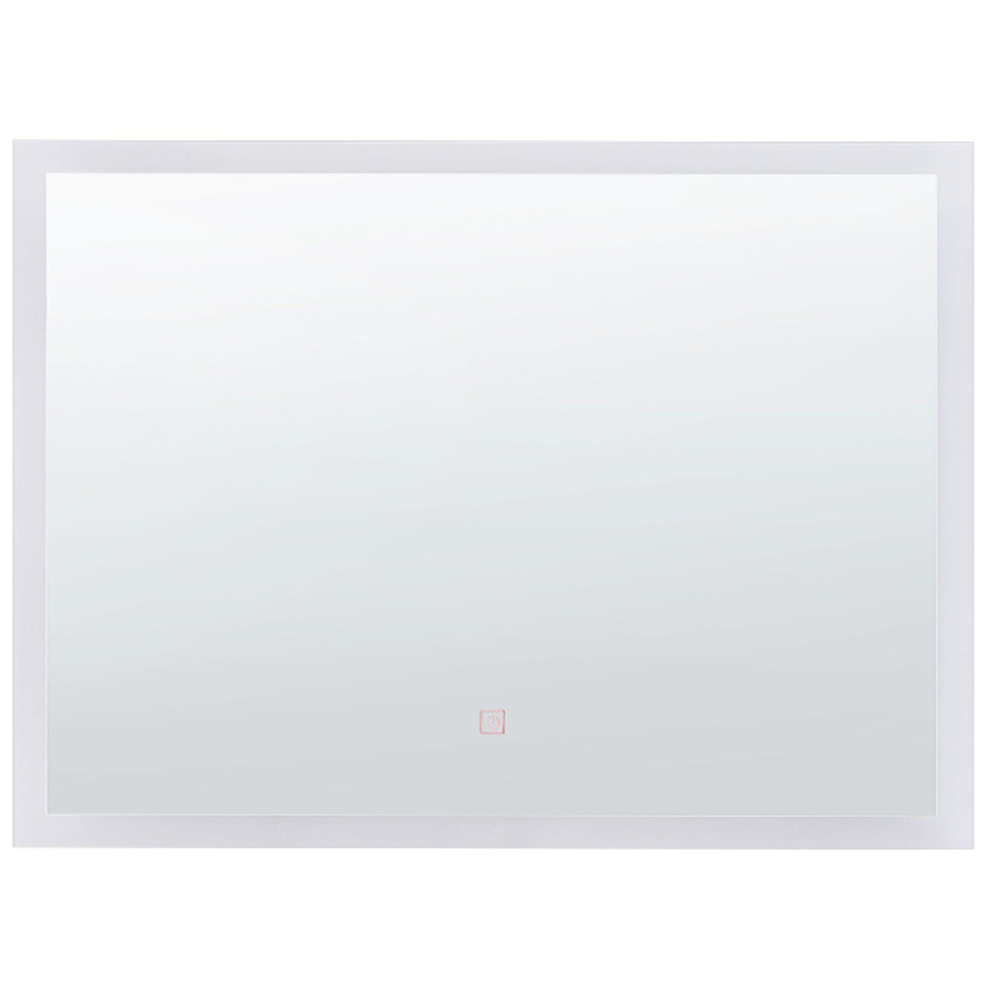 Espejo de pared LED 60x80 cm plateado MARTINET 