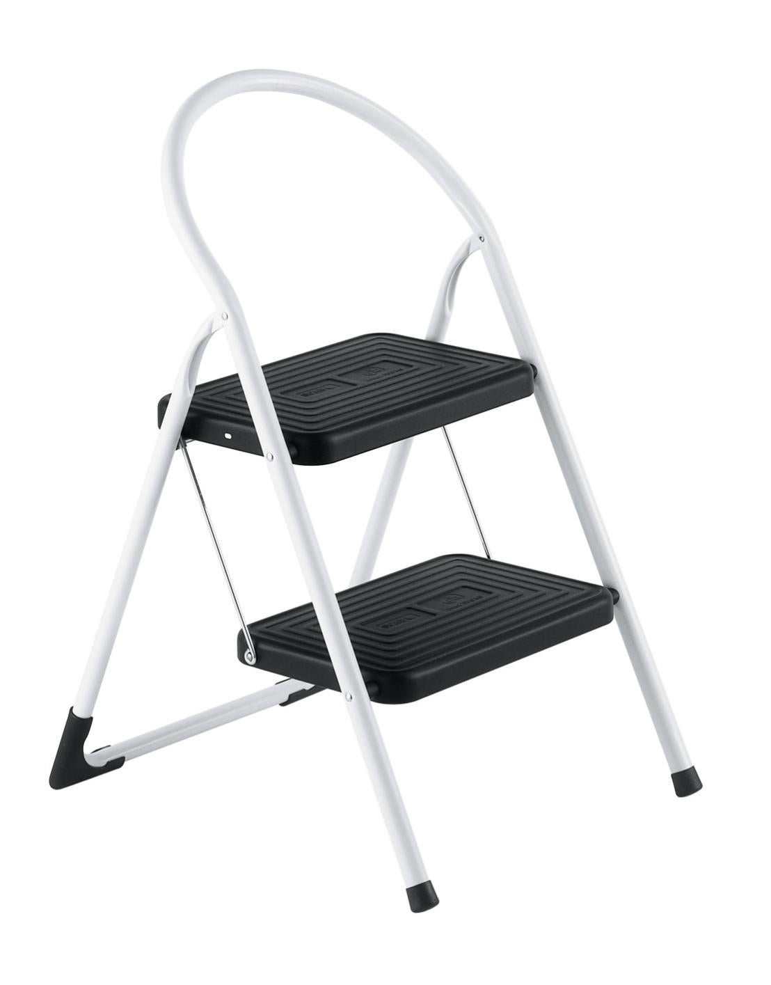 MAVERY Scaletta Piattaforma Sgabello Pieghevole Scalette In Legno , 2 Scalette Sedie Scaletta Da Cucina Sgabello Scaletta Multifunzione Gradini