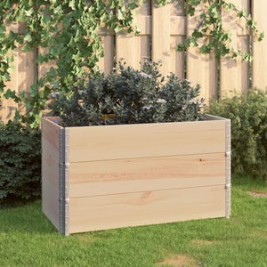 Jardinière Blanc 100x50x50 Cm Bois De Pin Massif Vidaxl à Prix Carrefour