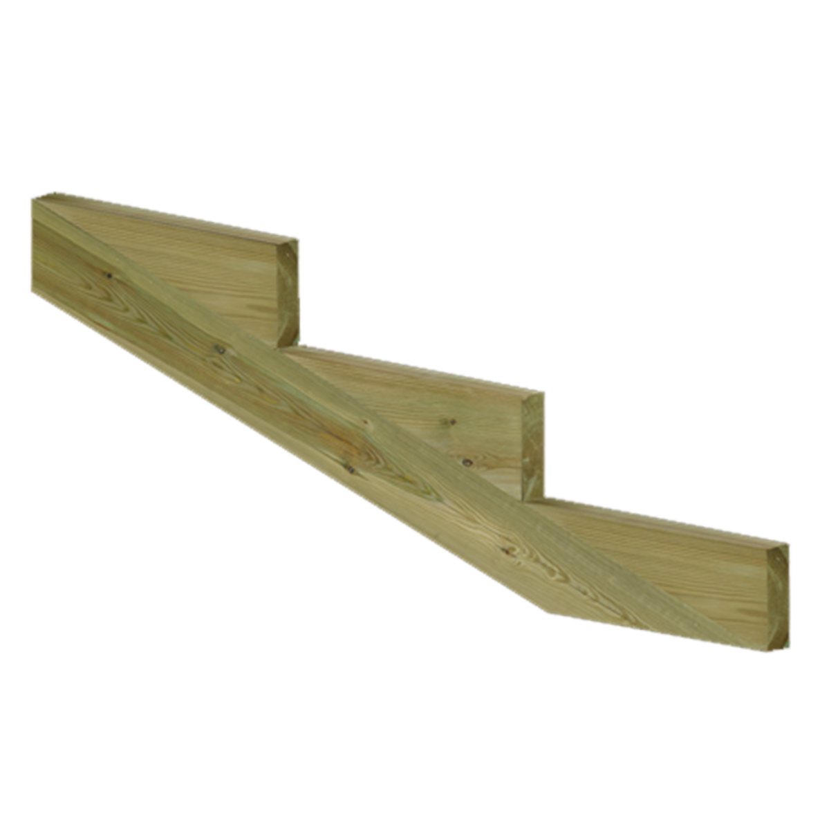 Supporto Gradini Fsc Classe 4 Cosciale Per Scale Legno FSC - Supporto 3 Gradini Per Scale Esterne 75 Cm Legno FSC Autoclave Classe 4