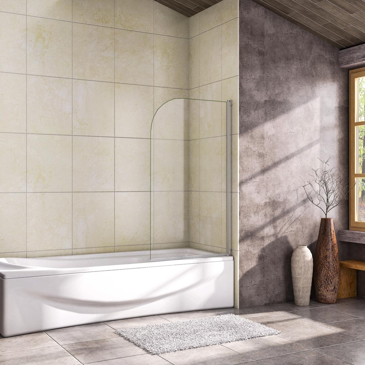 Sopravasca Doccia Girevole 70x130 Cm - Vetro Temperato 5mm Con Maniglia Portasciugamani - Foto 8