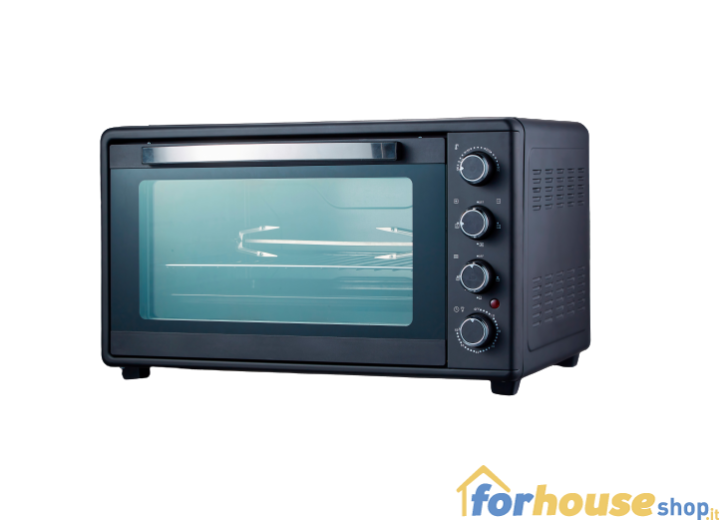 Forno Fornello Elettrico Ventilato con Girarrosto Capacità 65 litri 2000  watt | Leroy Merlin
