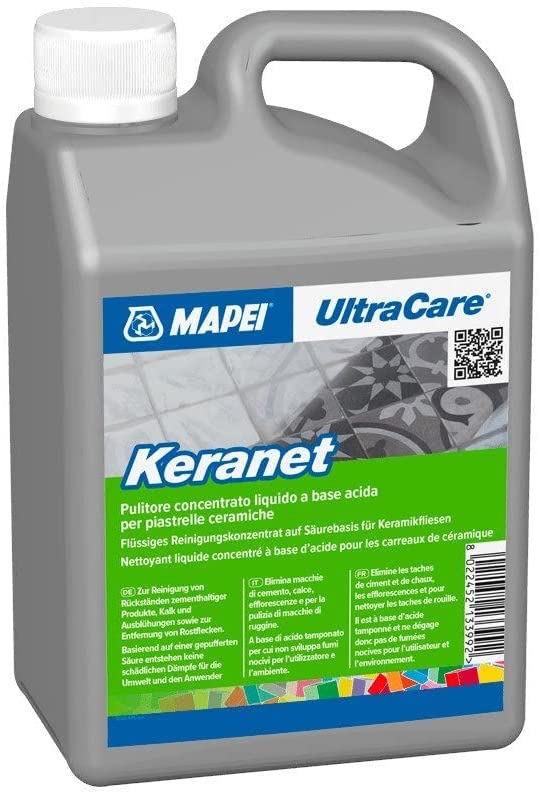 Mapei Ultracare Keranet - Pulitore Concentrato liquido base acida - tanica  Lt 1