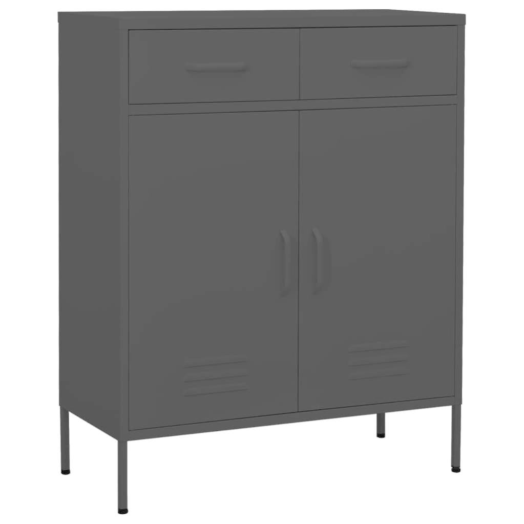 Armoire de rangement Noir 80x35x101,5 cm Acier vidaXL Leroy Merlin