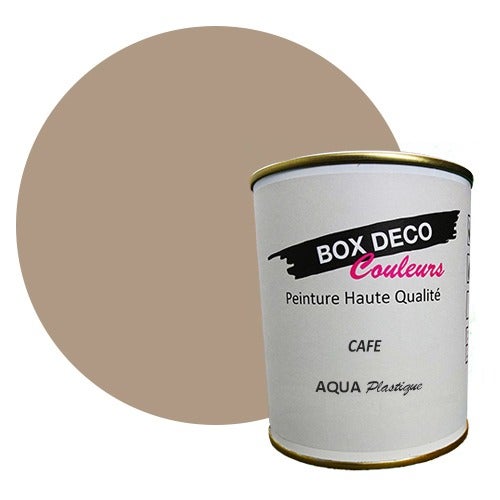 Peinture meuble plastique à base de laque acrylique aspect satin Aqua  Plastique – 750 ml - BOX DECO COULEURS