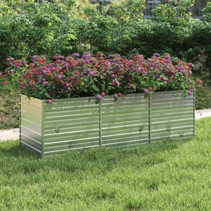 Lit de jardin surélevé en tissu 122 x 61 x 31 cm Sacs de lit de jardin pour  la culture d'herbes, de fleurs et de légumes 128 gallons