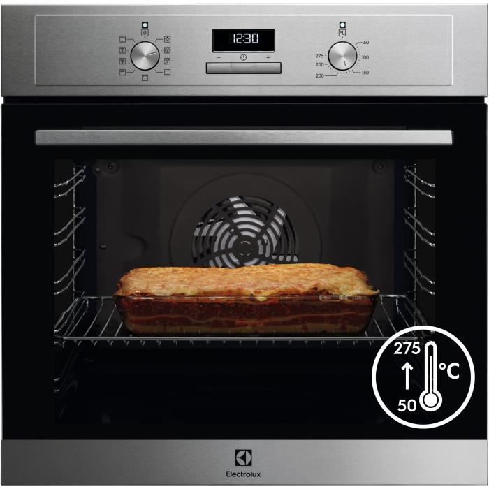 ELECTROLUX EOF3C40X - Forno da incasso elettrico - calore convezione  forzata - 72 L - Catalisi - A + - Acciaio inox | Leroy Merlin