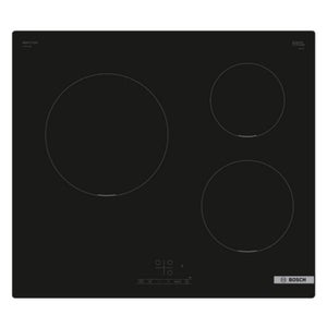 Table de cuisson induction 60cm 3 feux 7200w noir - smeg