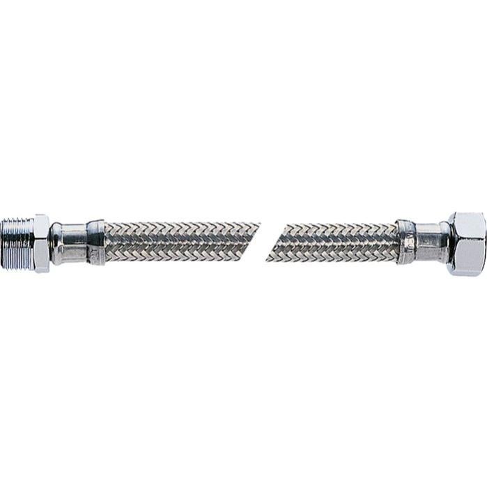 Manguera Flexible Para Agua - 300 Mm, Latón, Acero Inoxidable | Para Instalaciones Sanitarias Y Agua Potable