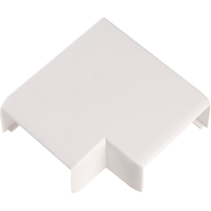 ANGLE PLAT BLANC POUR GOULOTTE QUADRO 45