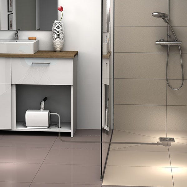 Pompe de relevage de douche à l'italienne - Sanifloor + 1 SFA