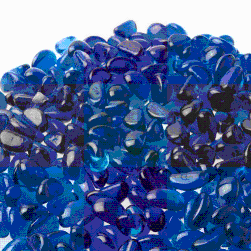 Galets En Verre Bleu Erment - 800g - Pierres Décoratives Pour Vase, Jardin, Bricolage Galets Bricolage Déco