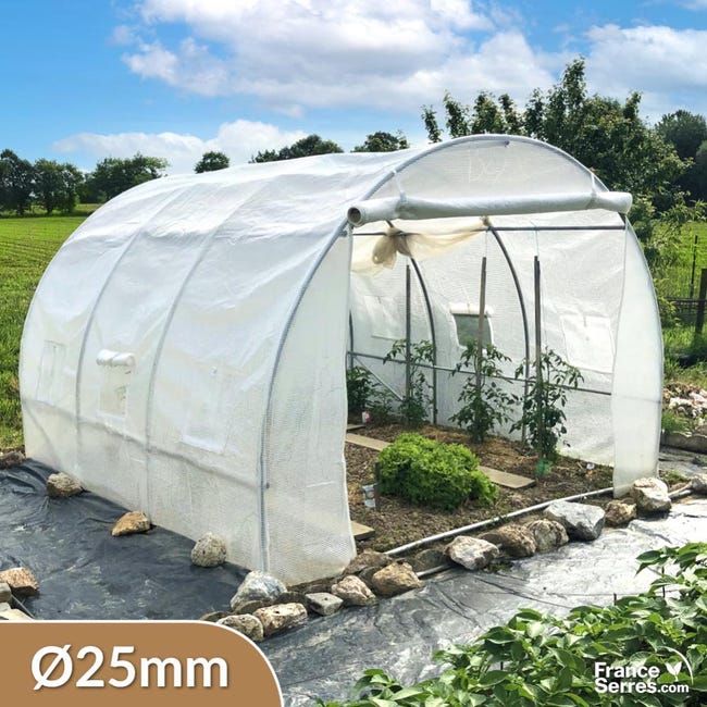 Serre Tunnel 9m Avec Fen tres Lat rales Et Large Porte Enroulable serre-tunnel-9m-avec-fen-tres-lat-rales-et-large-porte-enroulable