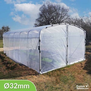 Bache serre de jardin 400g/m² PVC - 5.8 x 6m - bache transparente