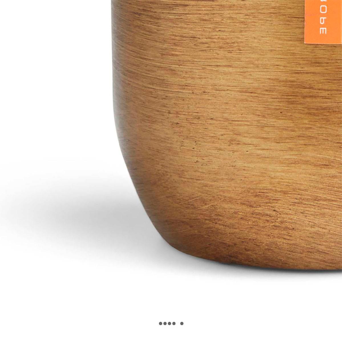 Joli pot rétro forme eggpot doré en matières synthétiques H 6 x D 8 cm Doré - 3