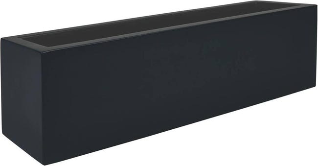 Bac carré haut Volcania plastique L39,5 H80cm 31L gris anthracite - Gamm vert Bac carré haut Volcania plastique L39,5 H80cm 31L gris anthracite - Gamm vert
