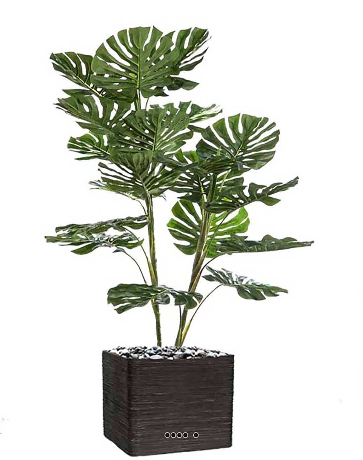 Philodendron artificiel en pot 19 grandes feuilles H 120 cm | Leroy Merlin