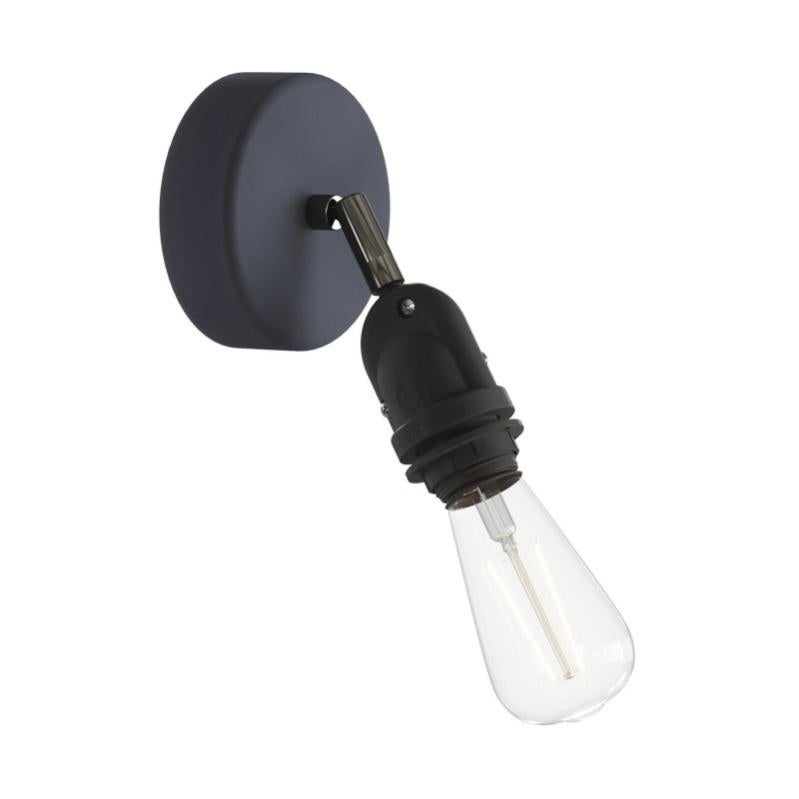 Set 10 Snodi Regolabili Per Lampade - Giunti Orientabili Per Faretti E Plafoniere, Colore Nero