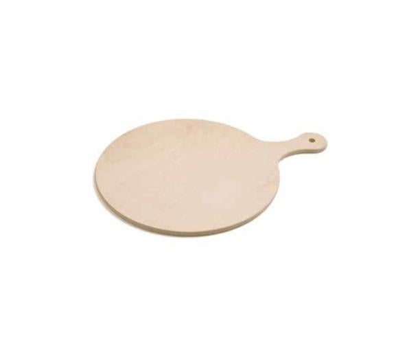 Parodi & Parodi Tagliere In Legno Con Manico 36 Cm – Pala Pizza E Vassoio Aperitivo Multiuso – Accessorio Cucina Made In Italy - 3