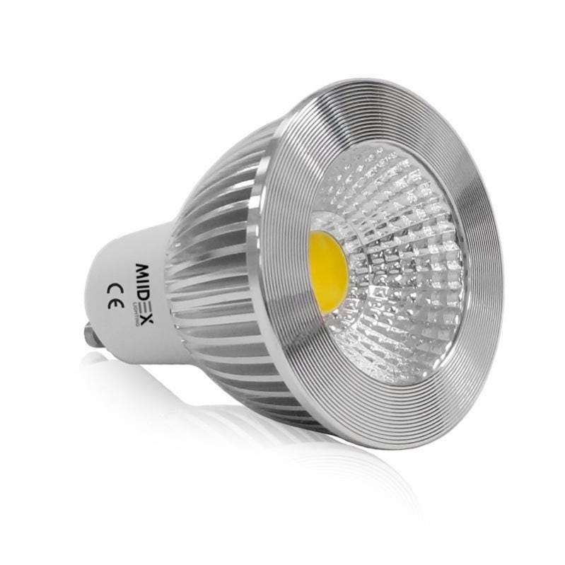 Ampoule LED GU10 Spot 6W 4000 K Dimmable Boite Aluminium 75