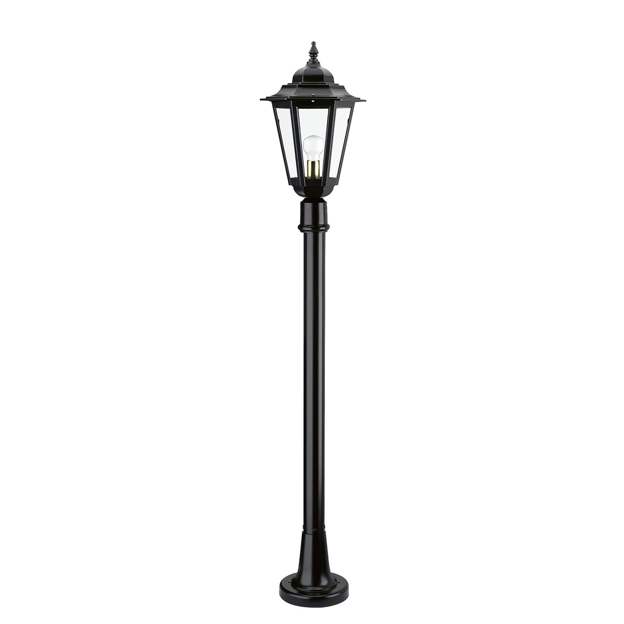 Applique ascendente ELITE 6 in alluminio e vetro opaco, H32 cm, nero