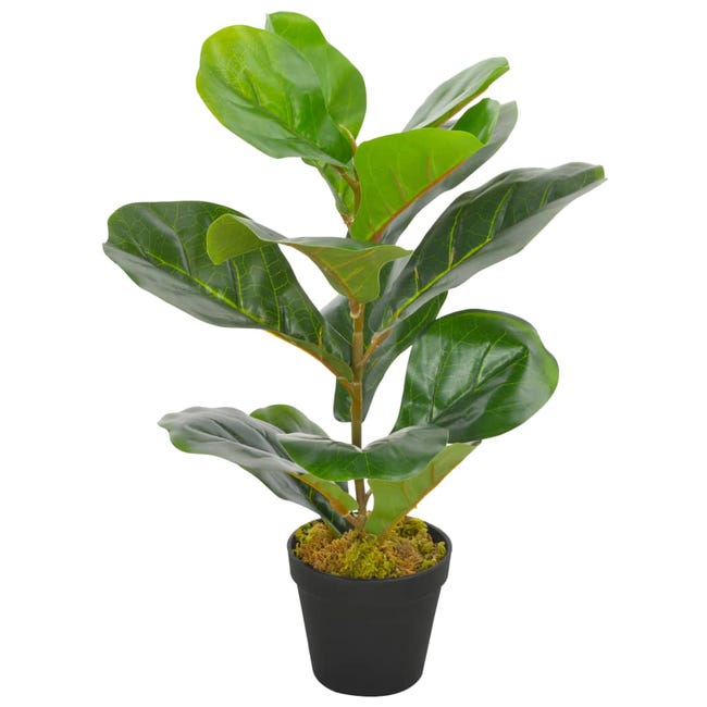 Plante artificielle avec pot feuilles de figuier vert 45 cm décoration  intérieur DEC022016 | Leroy Merlin