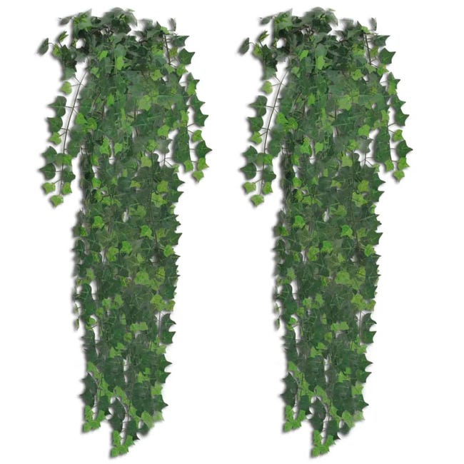 Lot de 2 plantes artificielles lierre vert 90 cm DEC021898 | Leroy Merlin