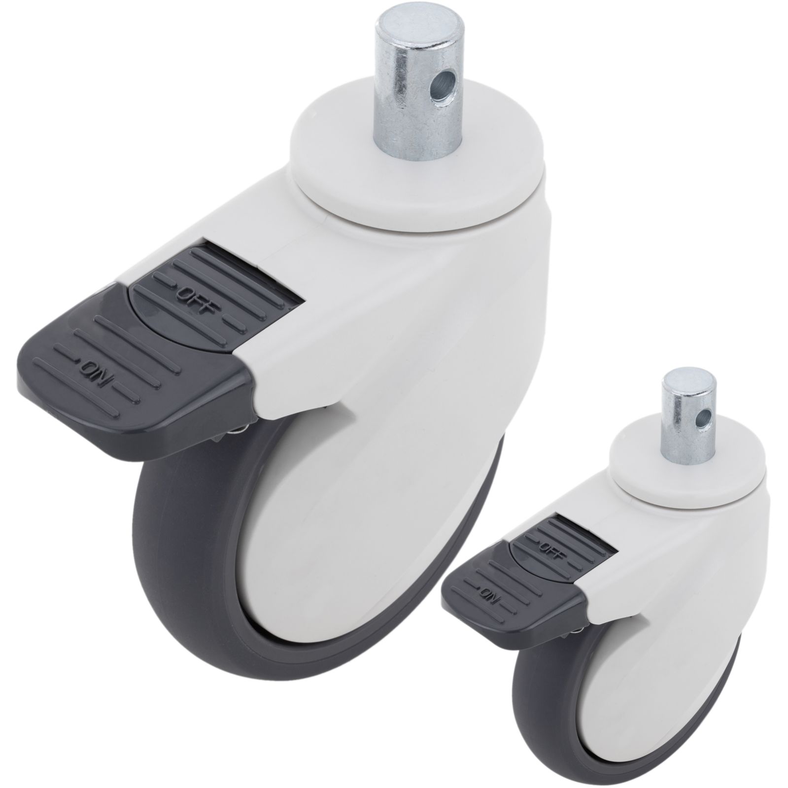 Roulettes De Lit Bébé Avec Frein - 4 Pièces Pivotantes M8x38mm - Charge 265lb - Silencieuses