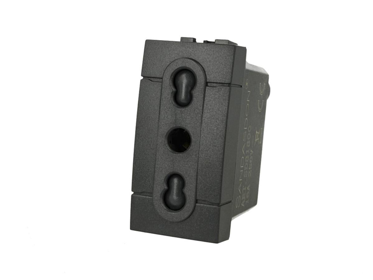 Presa Bipasso Living Now 10/16A - Nero, Marca Bticino - Foto 6