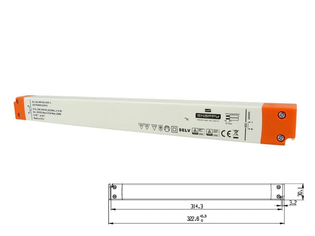 Alimentatore Ultra Slim Sottile 75W 24V Trasformatore CV Per Striscia Led In Profilato Alluminio - Foto 2