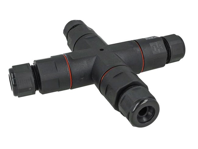Connettore Cavo Impermeabile A Forma Di T Collegamento Rapido 3 Vie Con - Foto 5