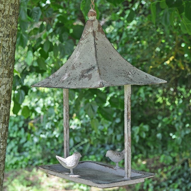 Mangeoire oiseaux à suspendre 38x26x22cm