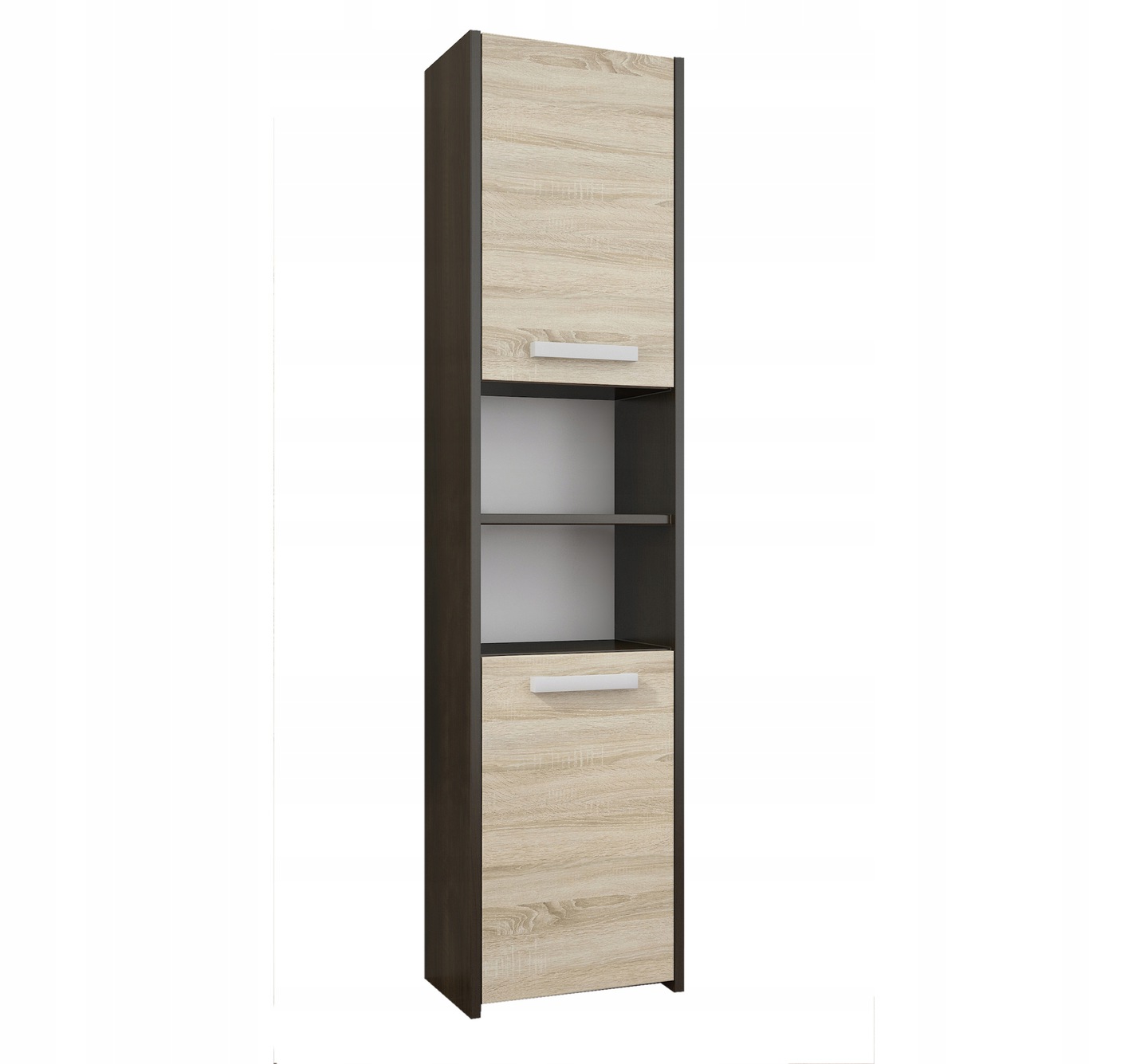 Prague Armoire De Salle De Bains 170x30x30 Rangement Salle De Bains Meuble Colonne Style Moderne Double Finition Wenge Sonoma Leroy Merlin